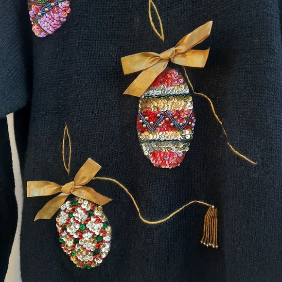 Vintage 80s 90s Affinity by Margo's Christmas Sweater | Angora & Lambswool | L - Picture 7 of 14